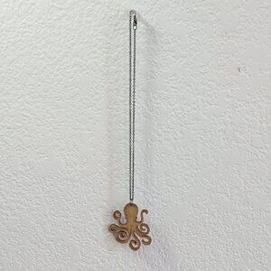 Wooden Octopus Necklace